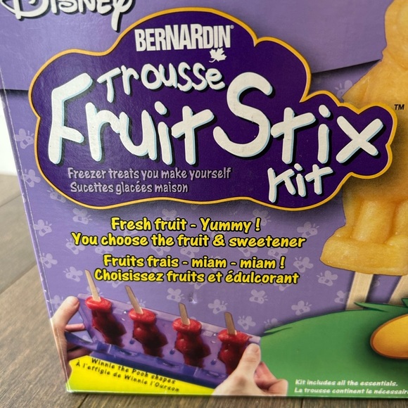 Vintage RARE Disney Winnie the Pooh fruit stick kit NEW - Picture 2 of 9